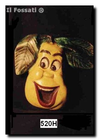 520H-Caricatura pera riendo