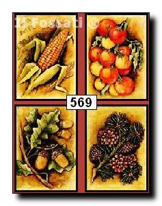 569-Choclo, tomate, pi�a, bellota