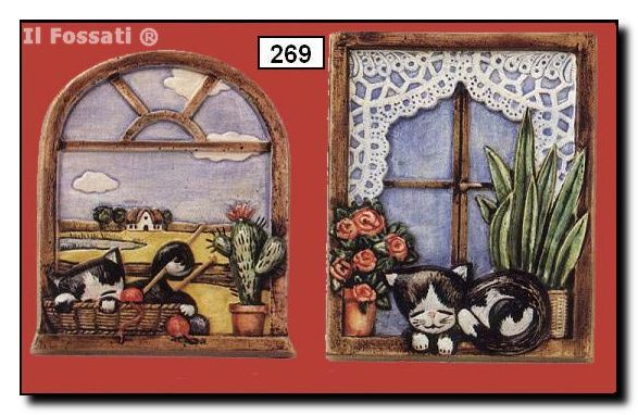 269-Par de cuadros gatos