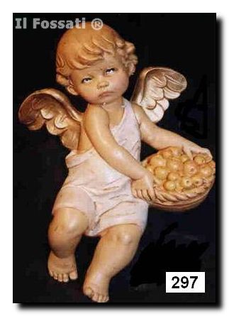 297-Angel con canasta de frutas