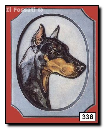338-Placa perro Doberman