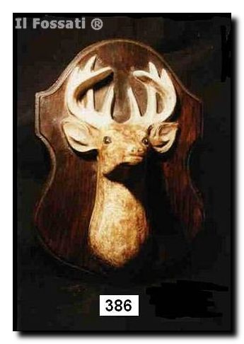 386-Placa cabeza ciervo