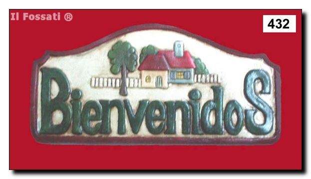 432-Placa Bienvenidos