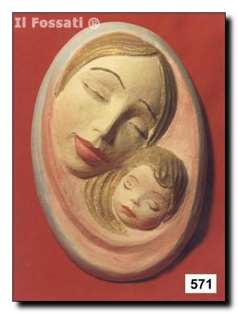 571-Cara oval Virgen con Nio