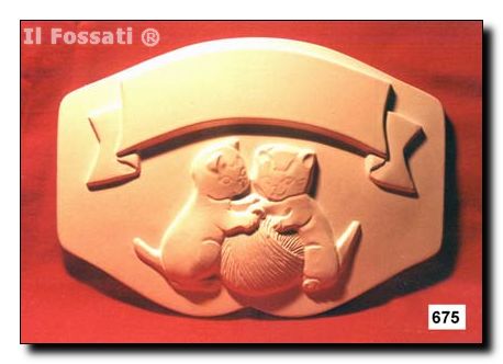 675-Placa gatitos