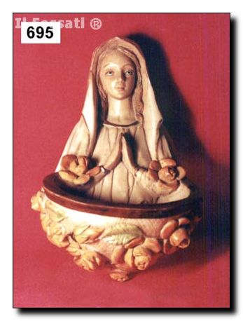 695-Pila Virgen Lourdes busto