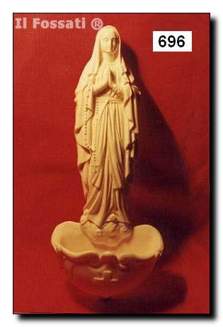 696-Pila Virgen Lourdes entera