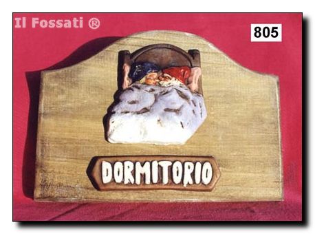 805-Placa gnomos dormitorio